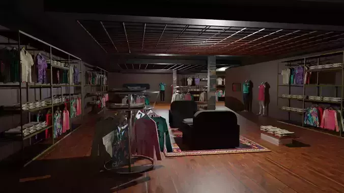 Clothing Store interior 
