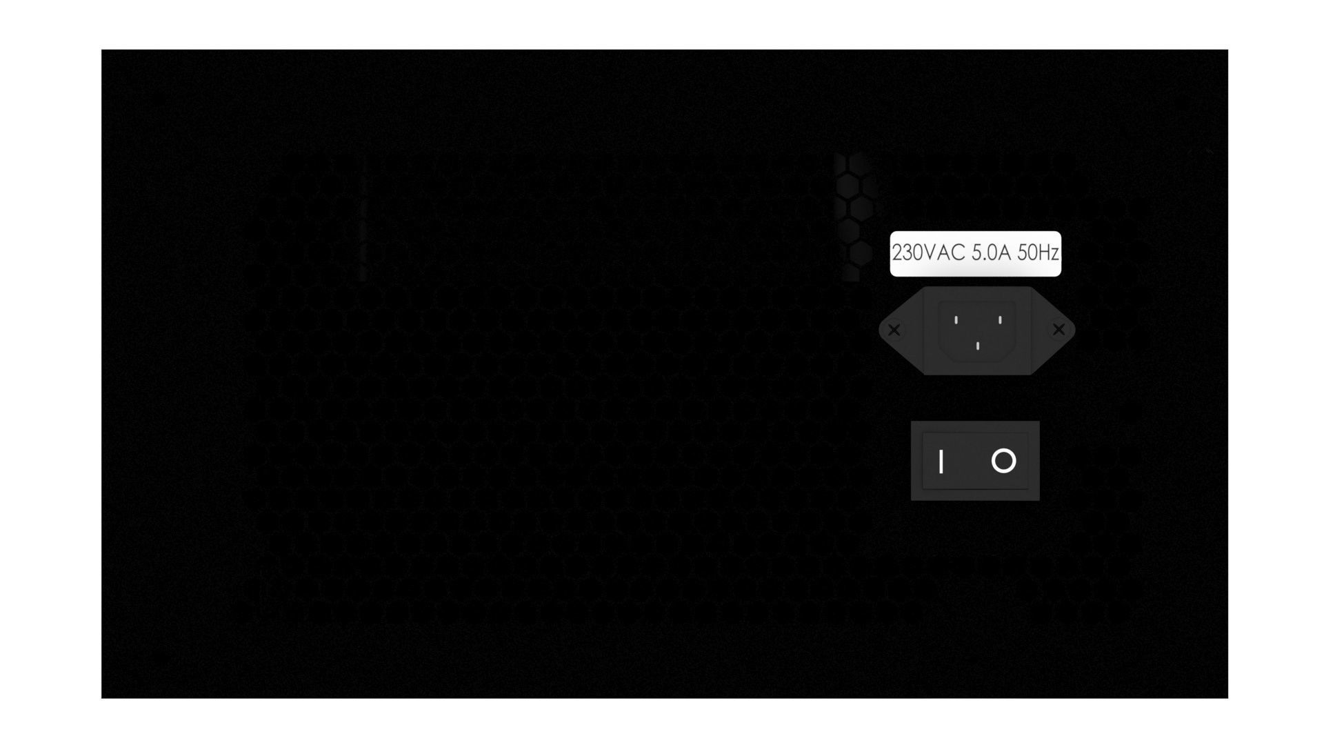 Black Power Supply Unit 3D model_8