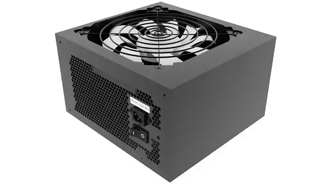 Black Power Supply Unit 3D model