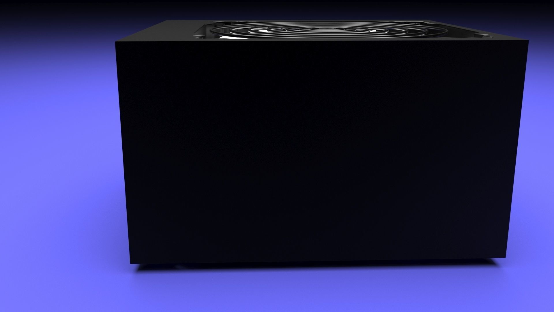 Black Power Supply Unit 3D model_25