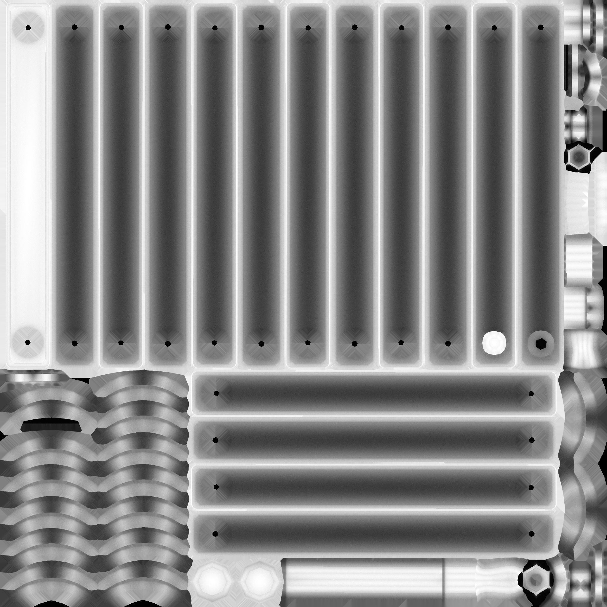 Radiator  Low-poly 3D model_7