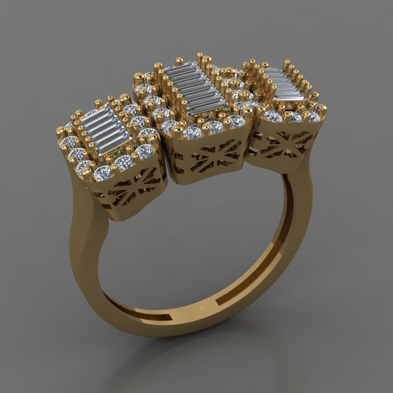 Jewellry Ring 3D print model_1