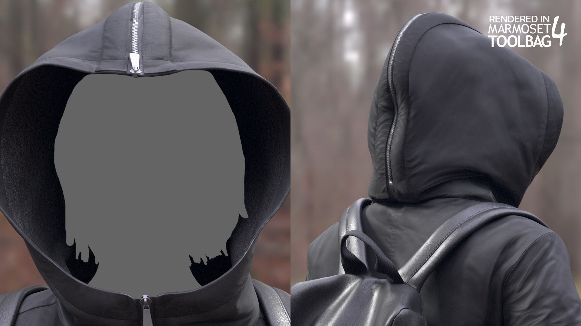 Female Autumn Outfit 2 Low-poly 3D model_15