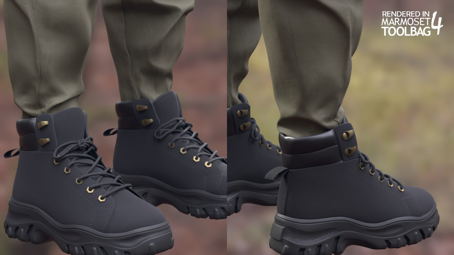 Female Autumn Outfit 2 Low-poly 3D model_12