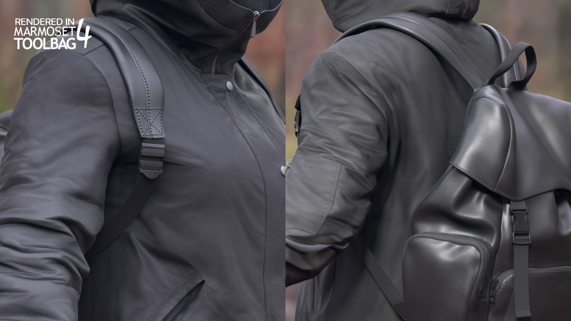 Female Autumn Outfit 2 Low-poly 3D model_13