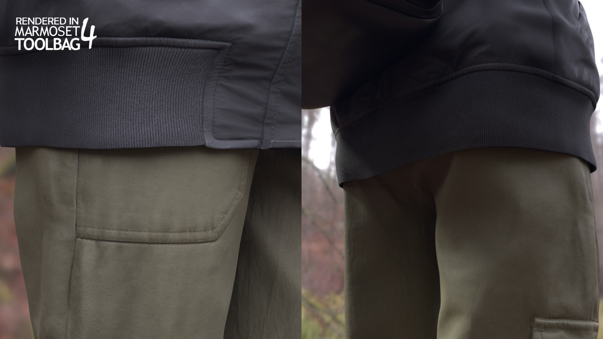 Female Autumn Outfit 2 Low-poly 3D model_7