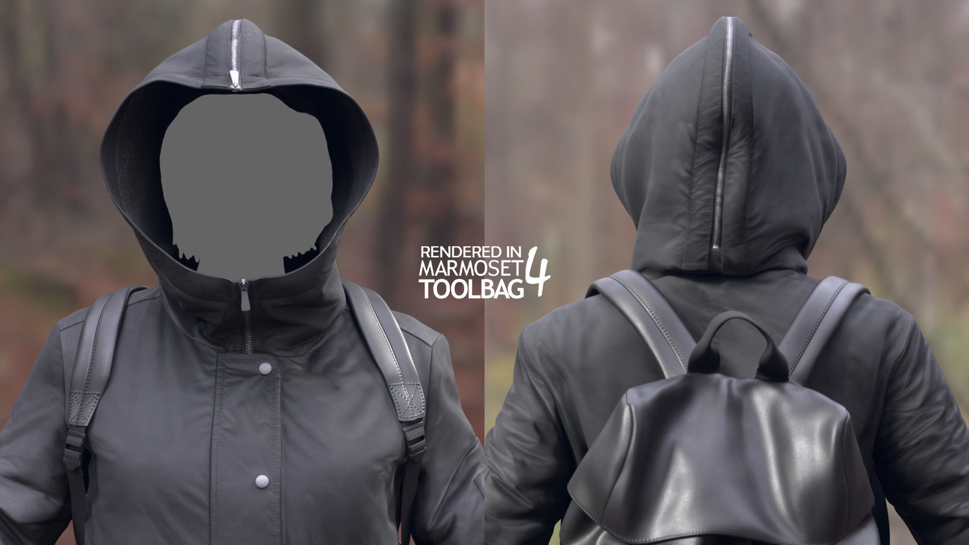 Female Autumn Outfit 2 Low-poly 3D model_9