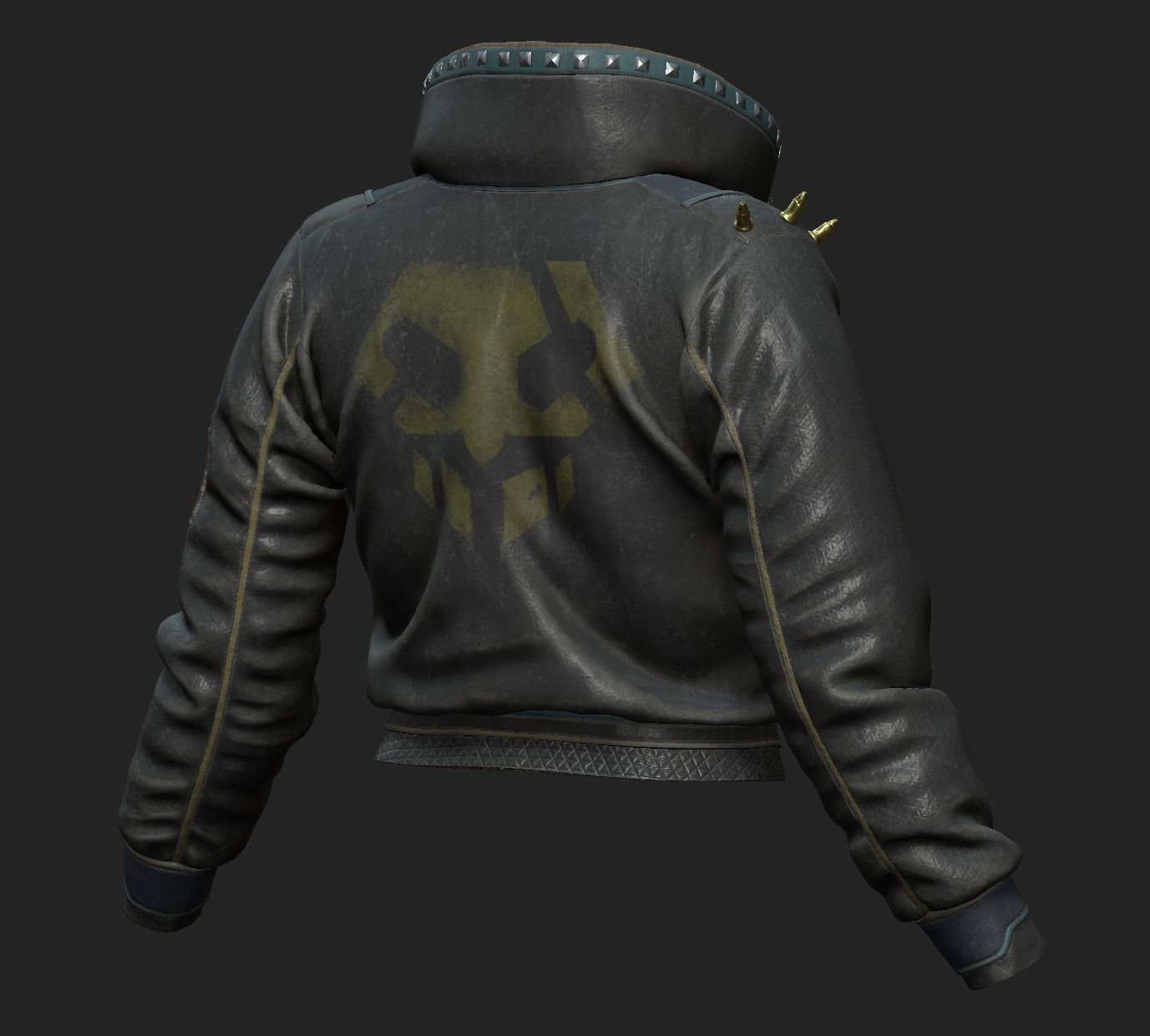 Bomber Jacket Female Sci-Fi 3D model_1