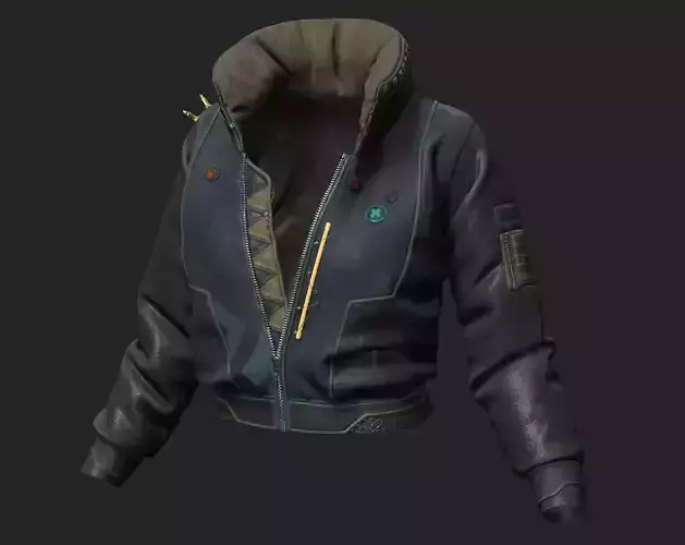 Bomber Jacket Female Sci-Fi 3D model
