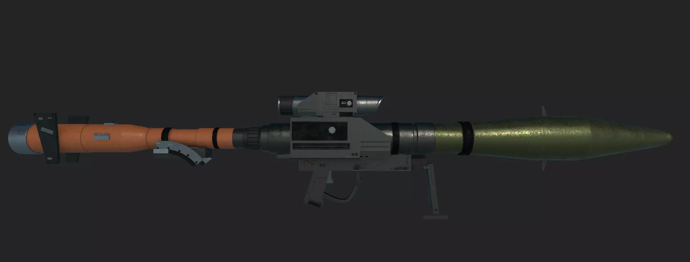 Launcher Gun 3D model_0