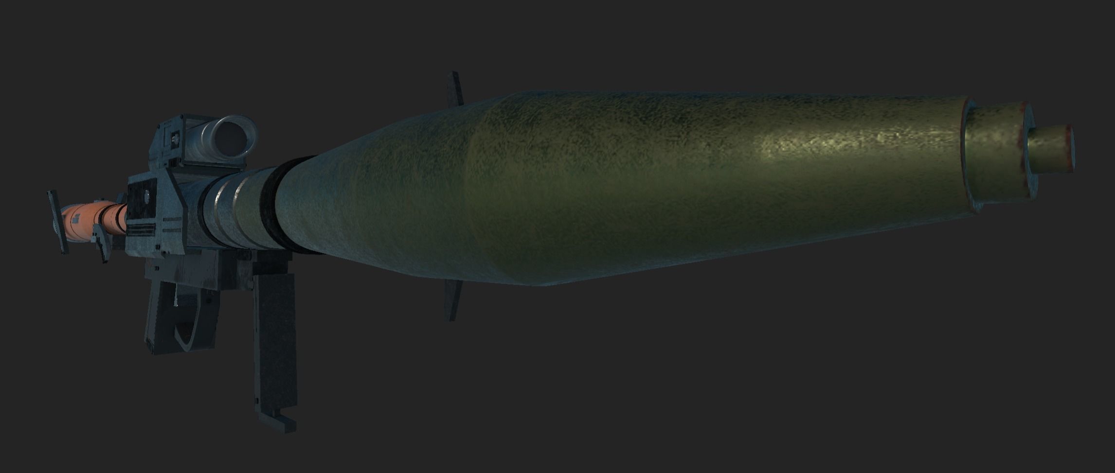 Launcher Gun 3D model_4