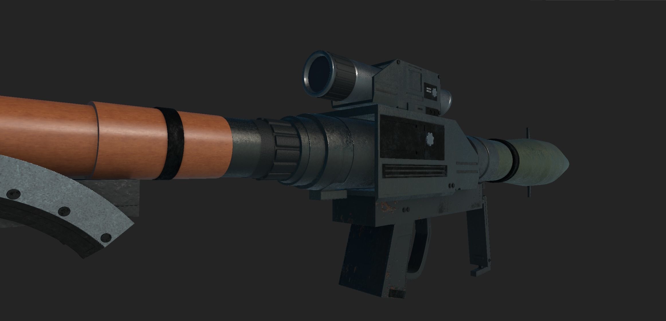 Launcher Gun 3D model_3