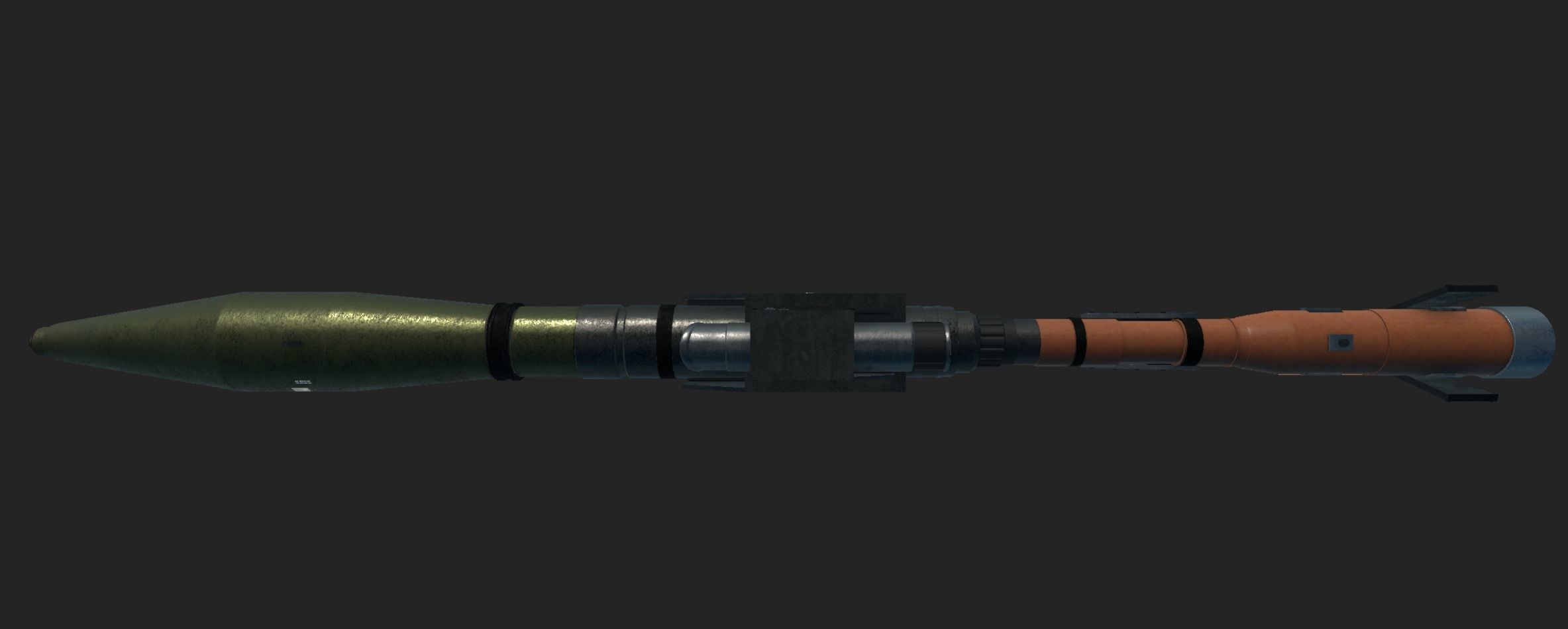 Launcher Gun 3D model_1