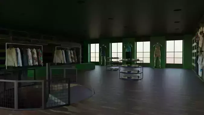 Clothing Store interior 