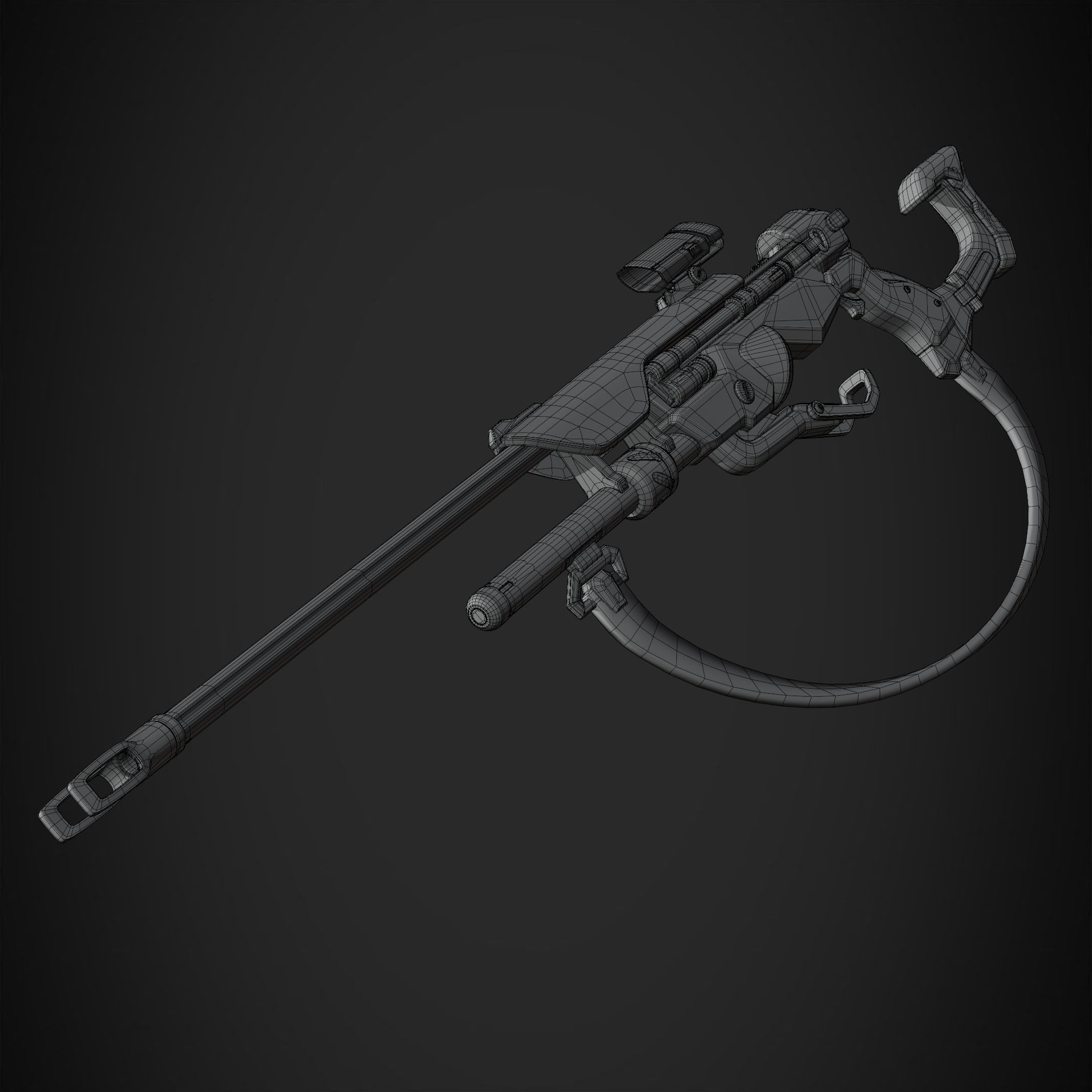 Overwatch Ana Biotic Rifle for Cosplay 3D print model_17