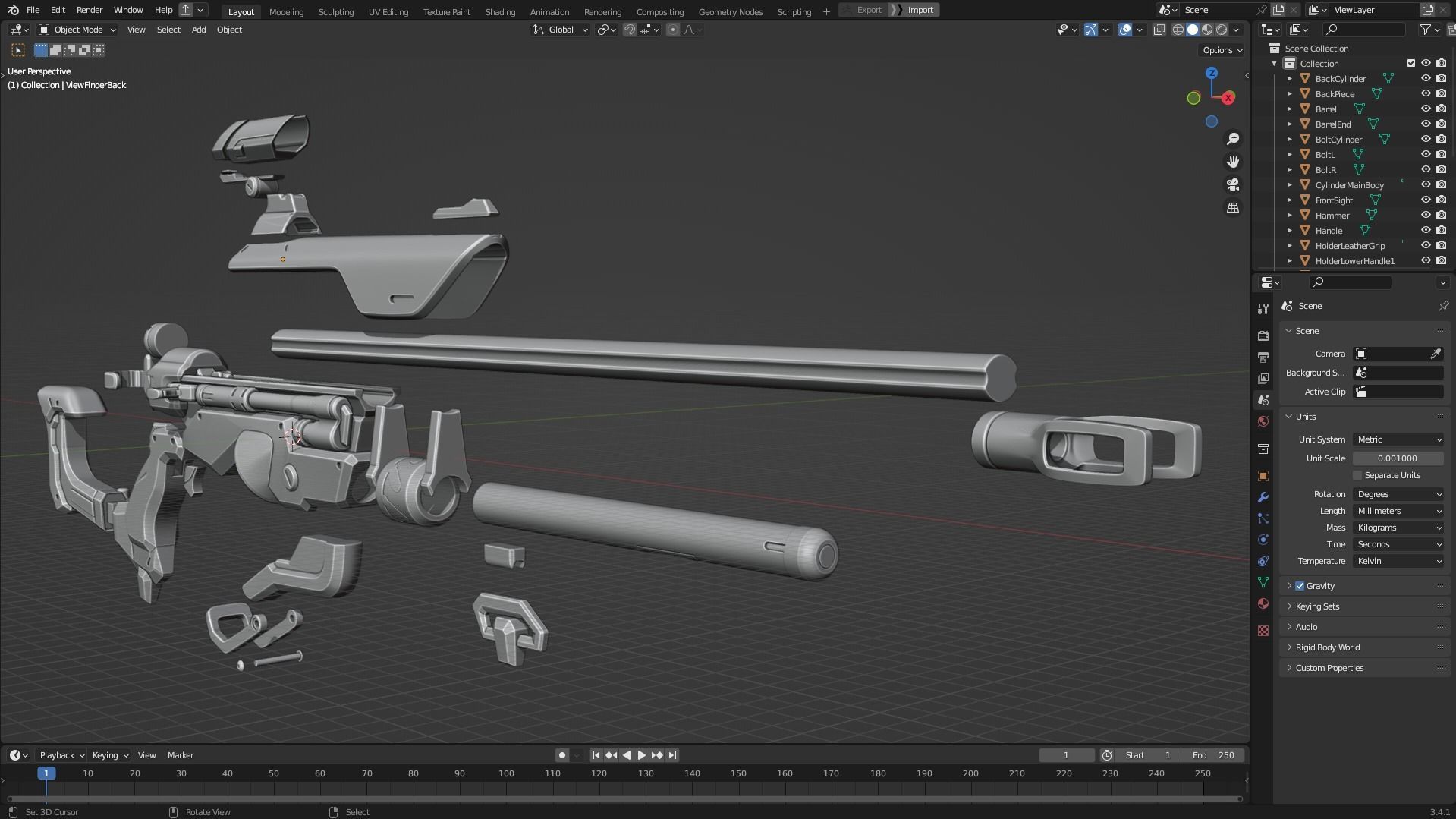 Overwatch Ana Biotic Rifle for Cosplay 3D print model_12