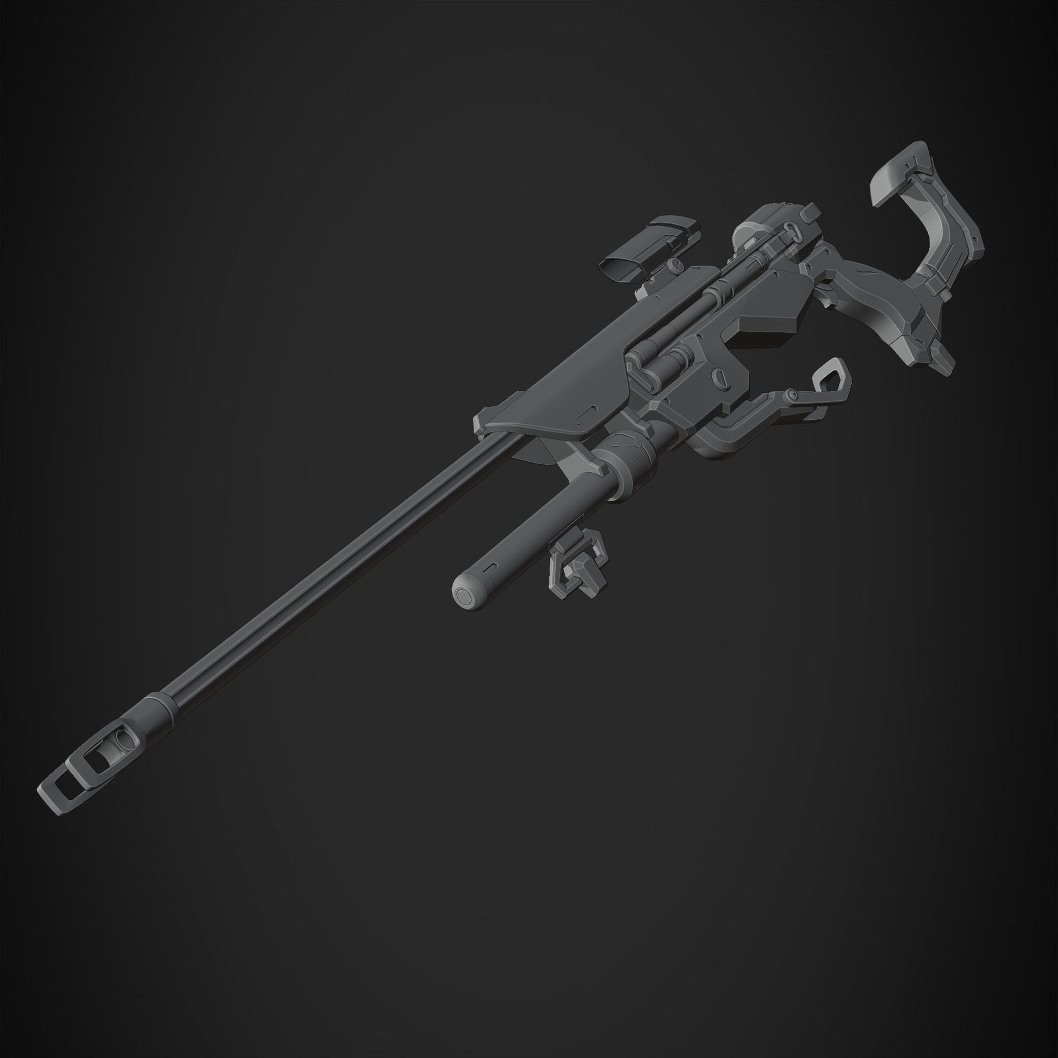 Overwatch Ana Biotic Rifle for Cosplay 3D print model_18