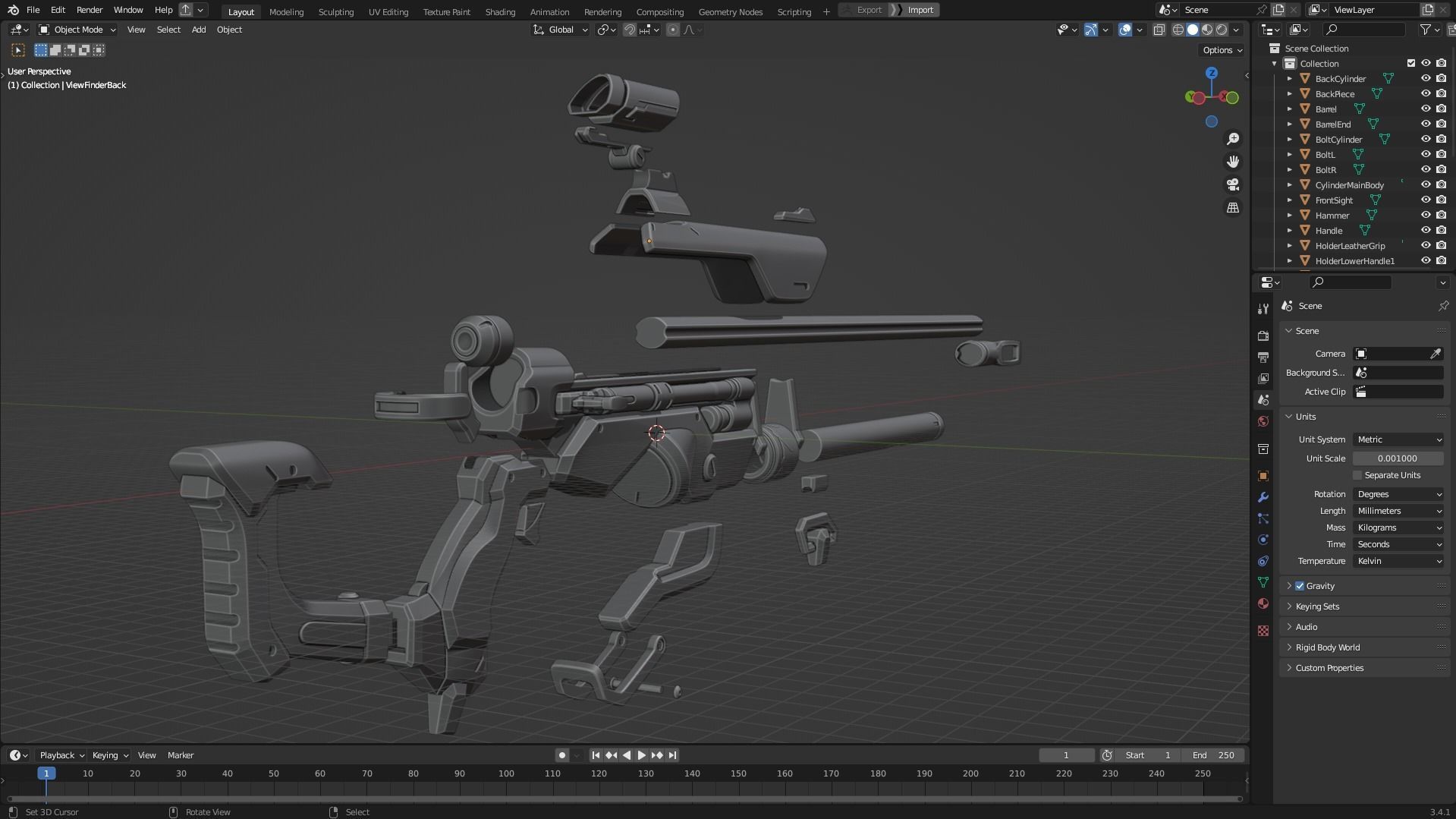 Overwatch Ana Biotic Rifle for Cosplay 3D print model_11