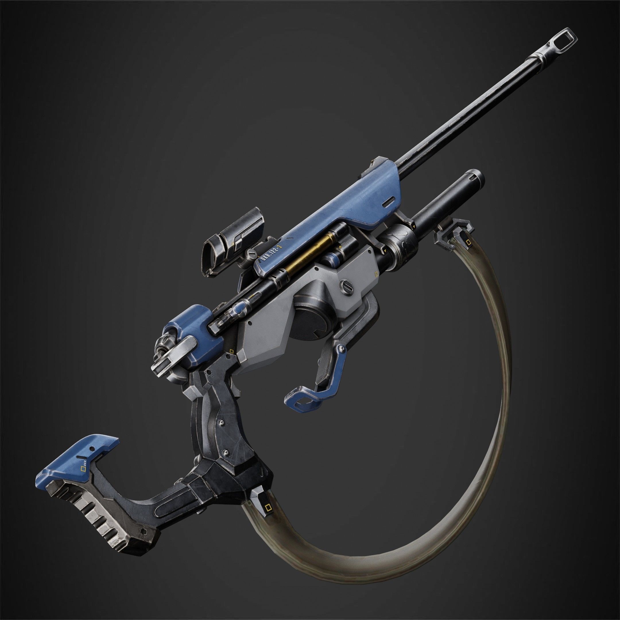 Overwatch Ana Biotic Rifle for Cosplay 3D print model_9