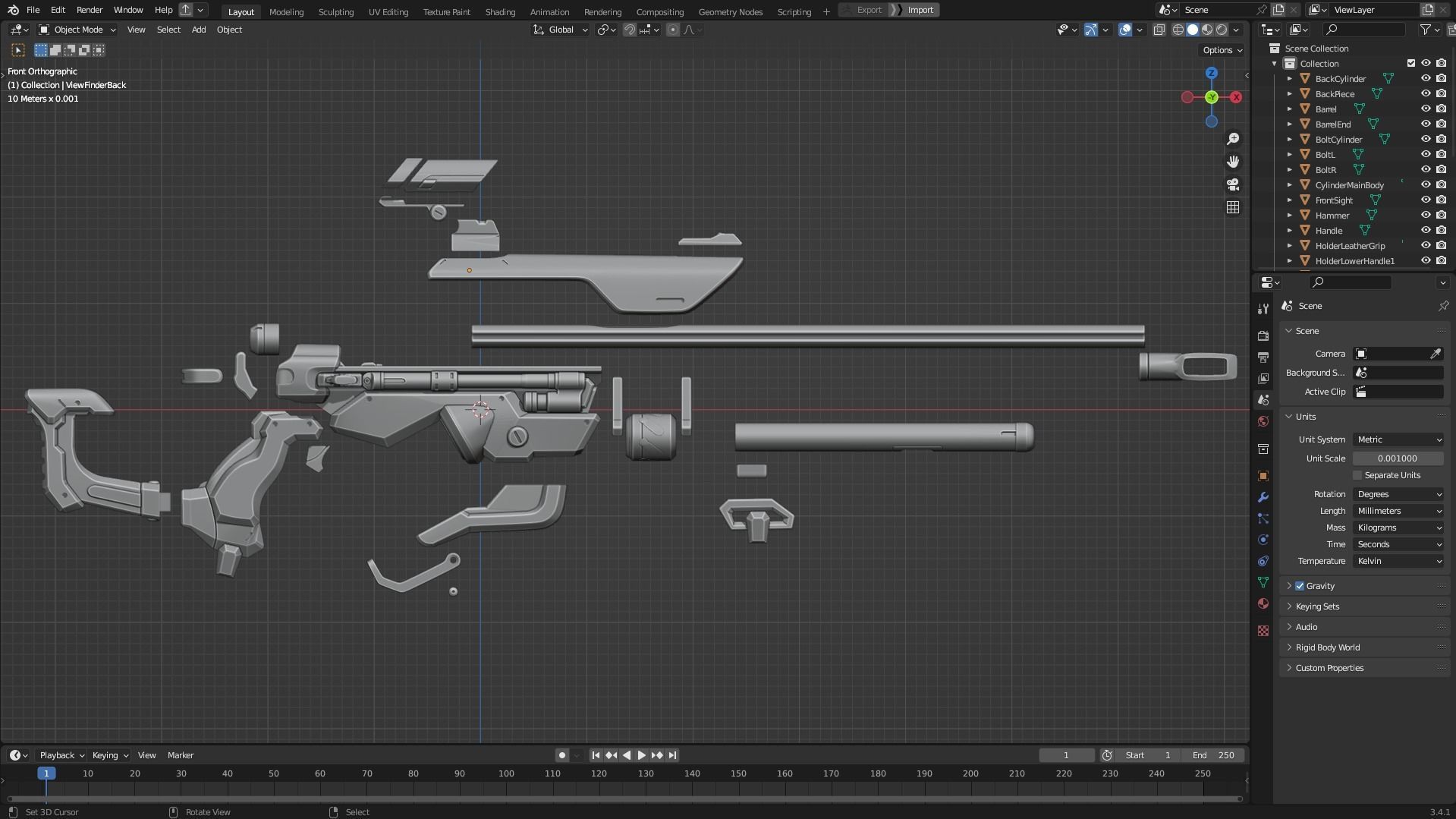 Overwatch Ana Biotic Rifle for Cosplay 3D print model_10