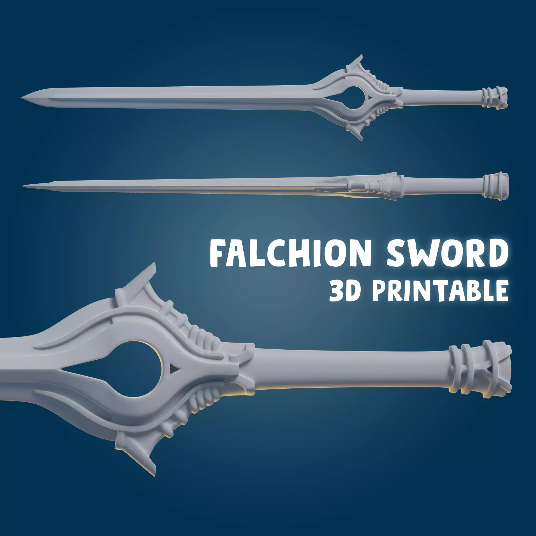 FALCHION SWORD Fire emblem 3D print model