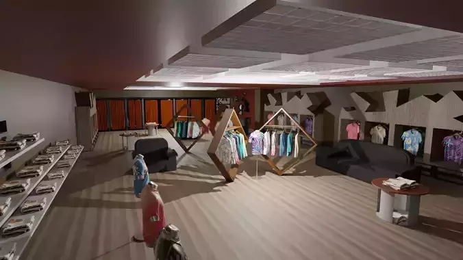 Clothing Store interior 