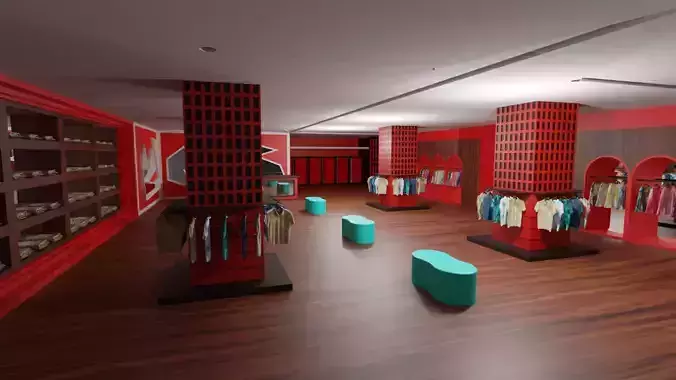 Clothing Store interior 