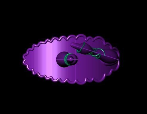 Ballerina necklace 3D print model_10