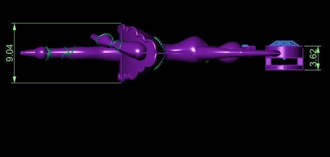 Ballerina necklace 3D print model_6