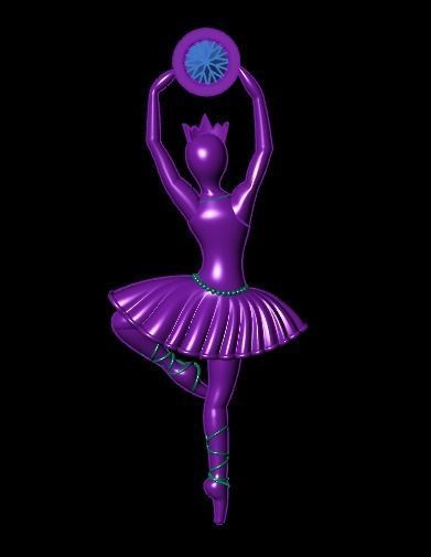 Ballerina necklace 3D print model_13