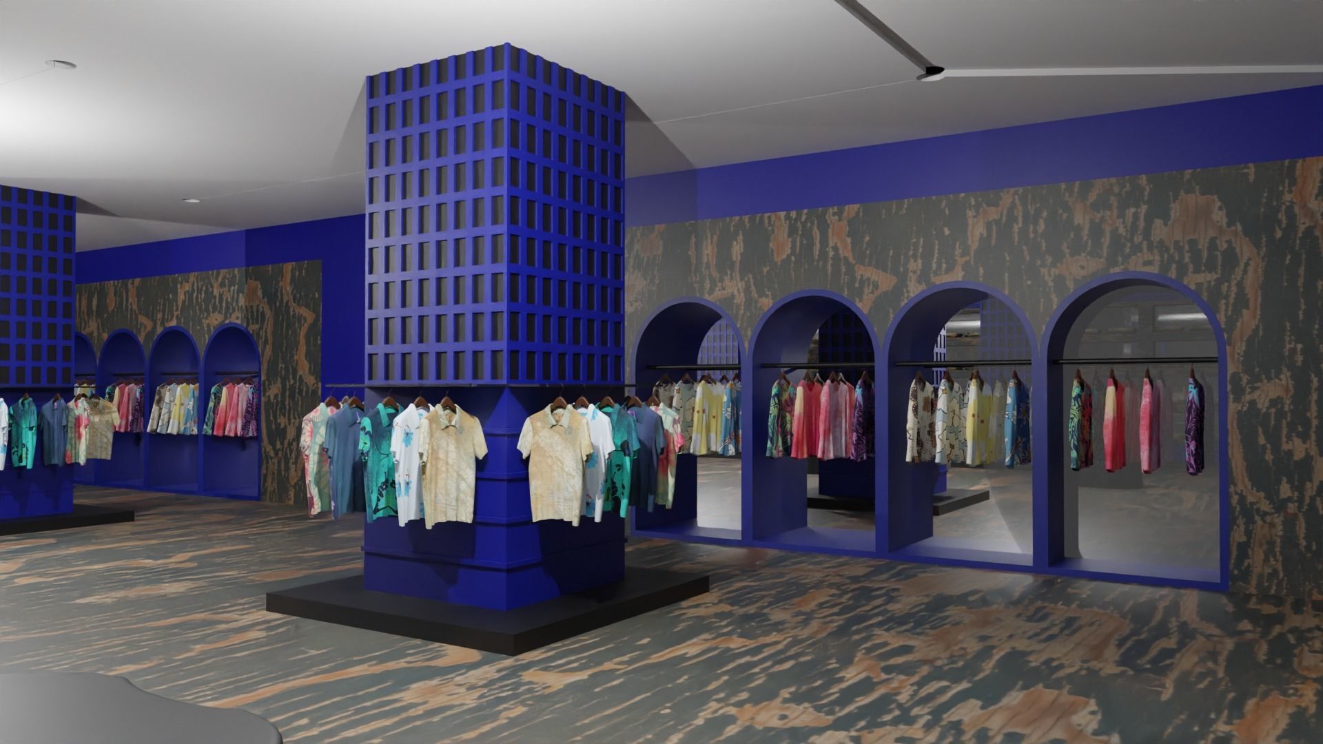 Clothing Store interior  Low-poly 3D model_3