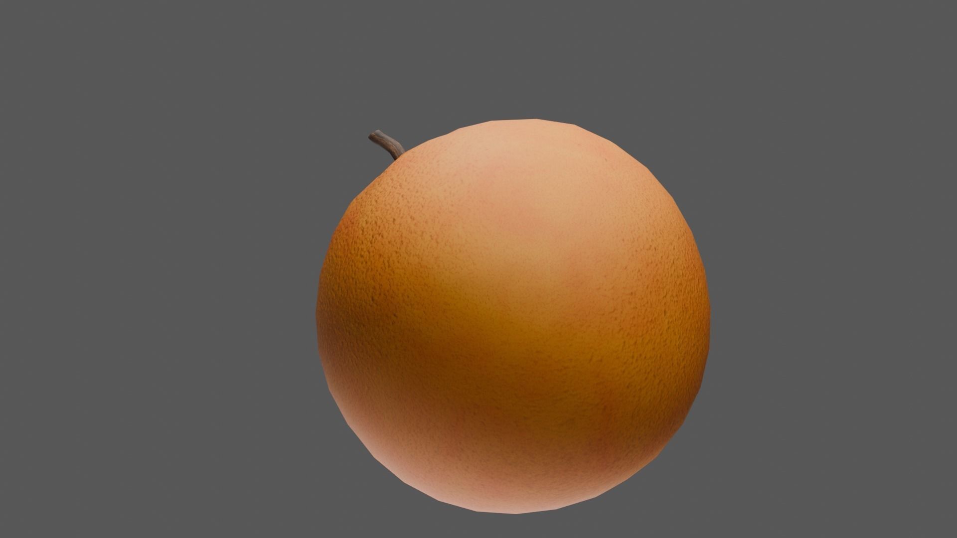 Orange Low-poly 3D model_12