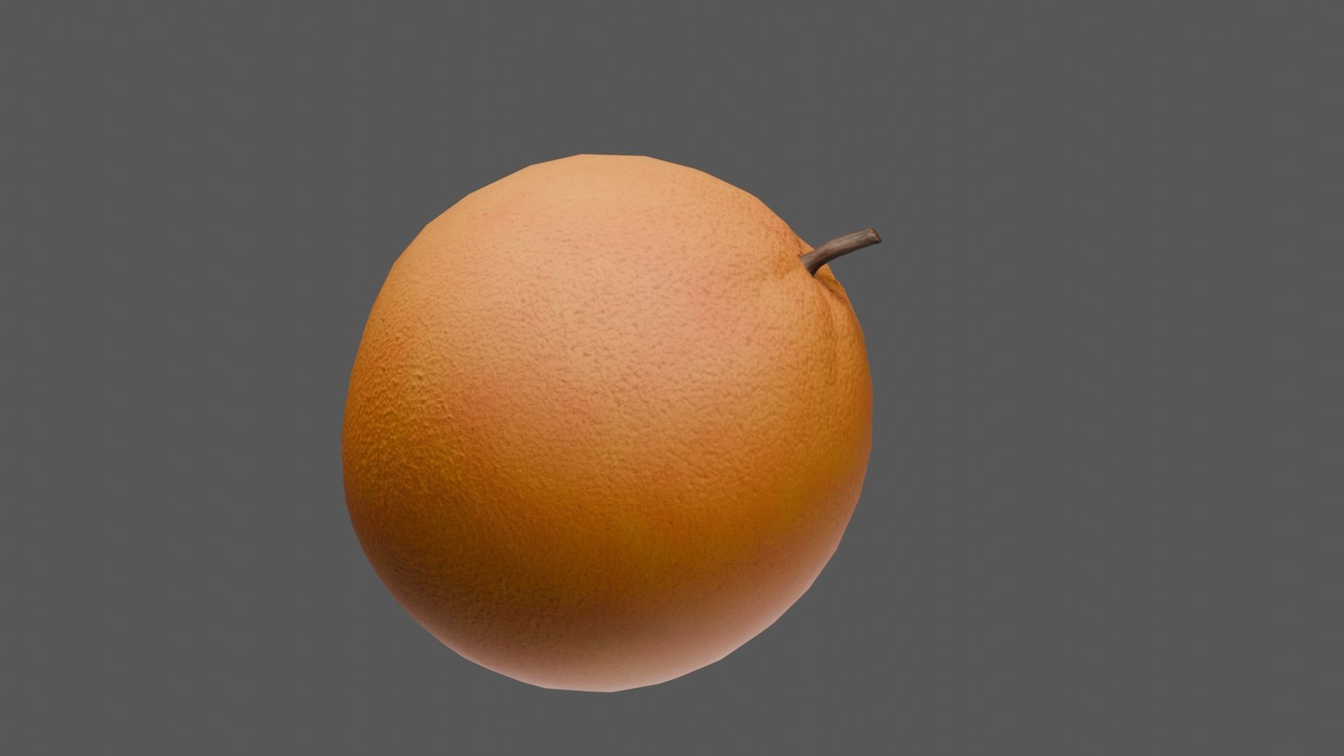 Orange Low-poly 3D model_25