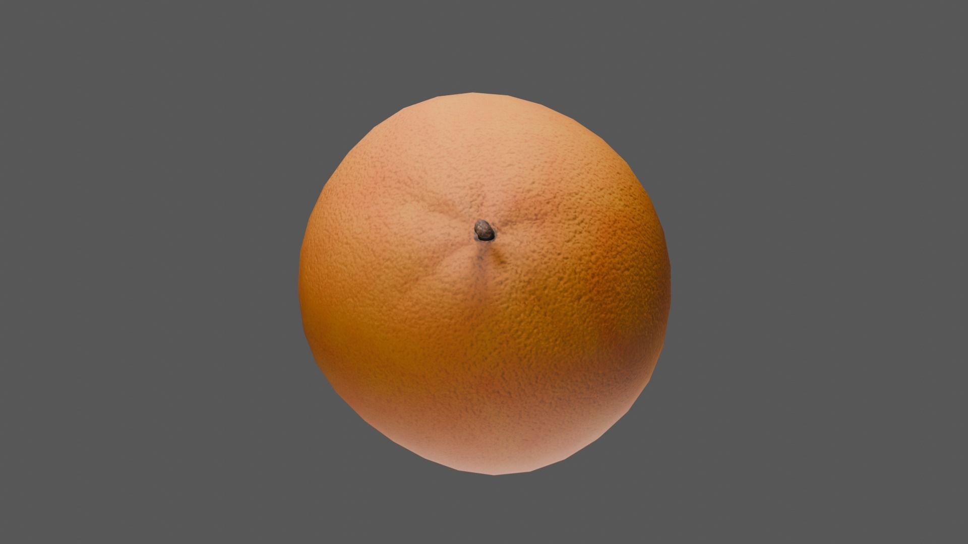 Orange Low-poly 3D model_36