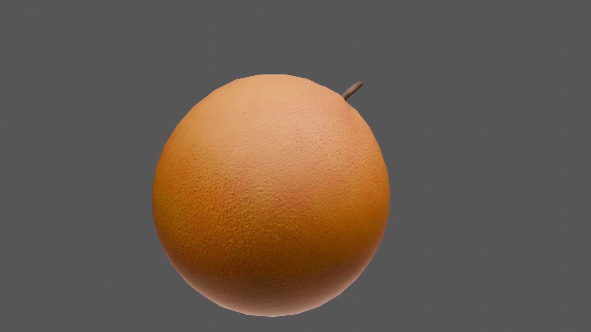 Orange Low-poly 3D model_22