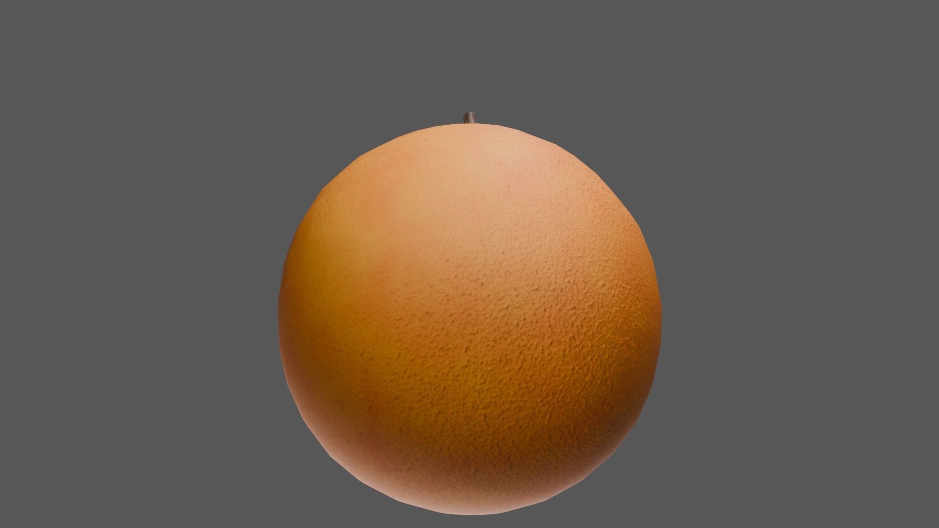 Orange Low-poly 3D model_19