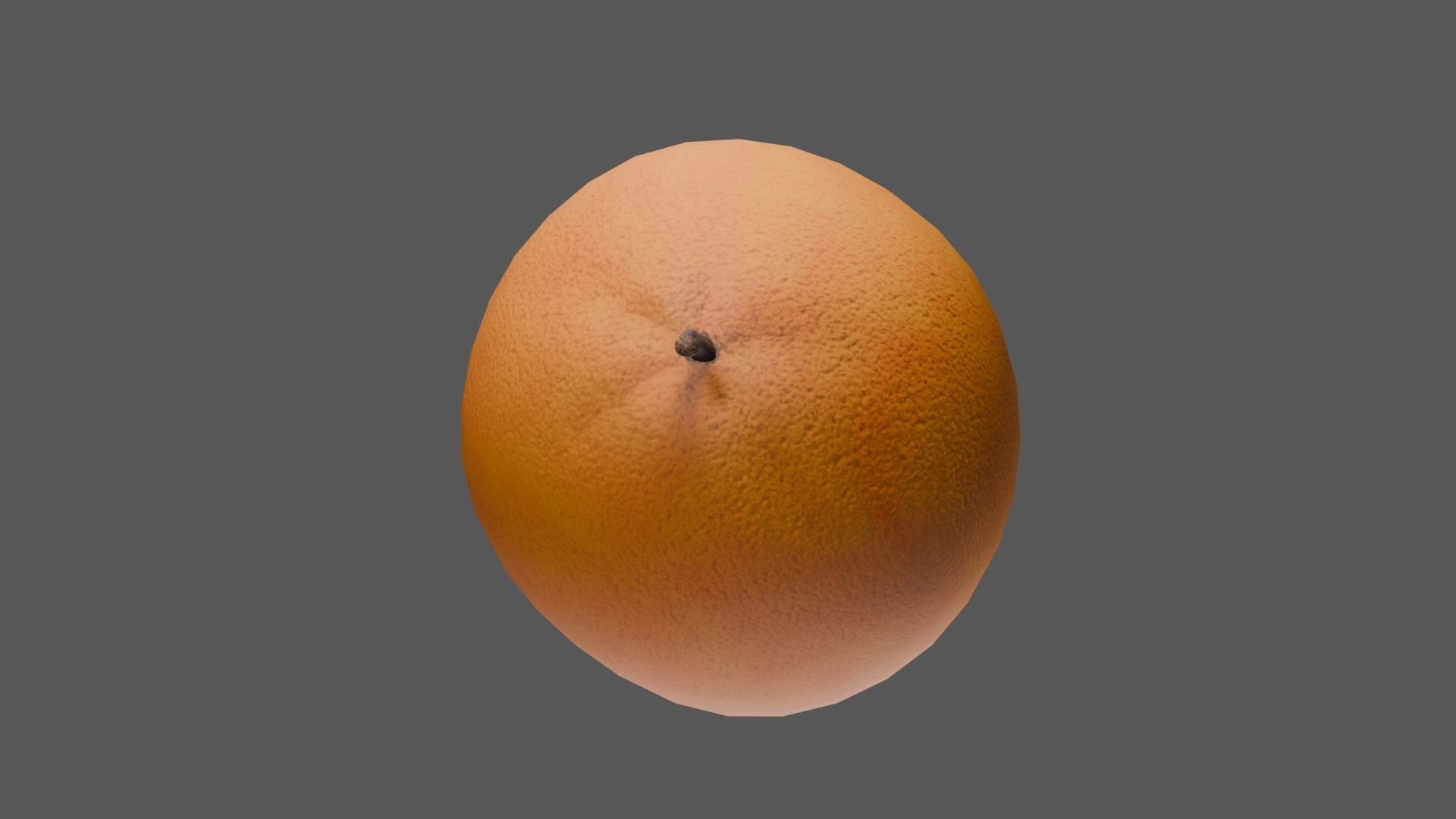 Orange Low-poly 3D model_31