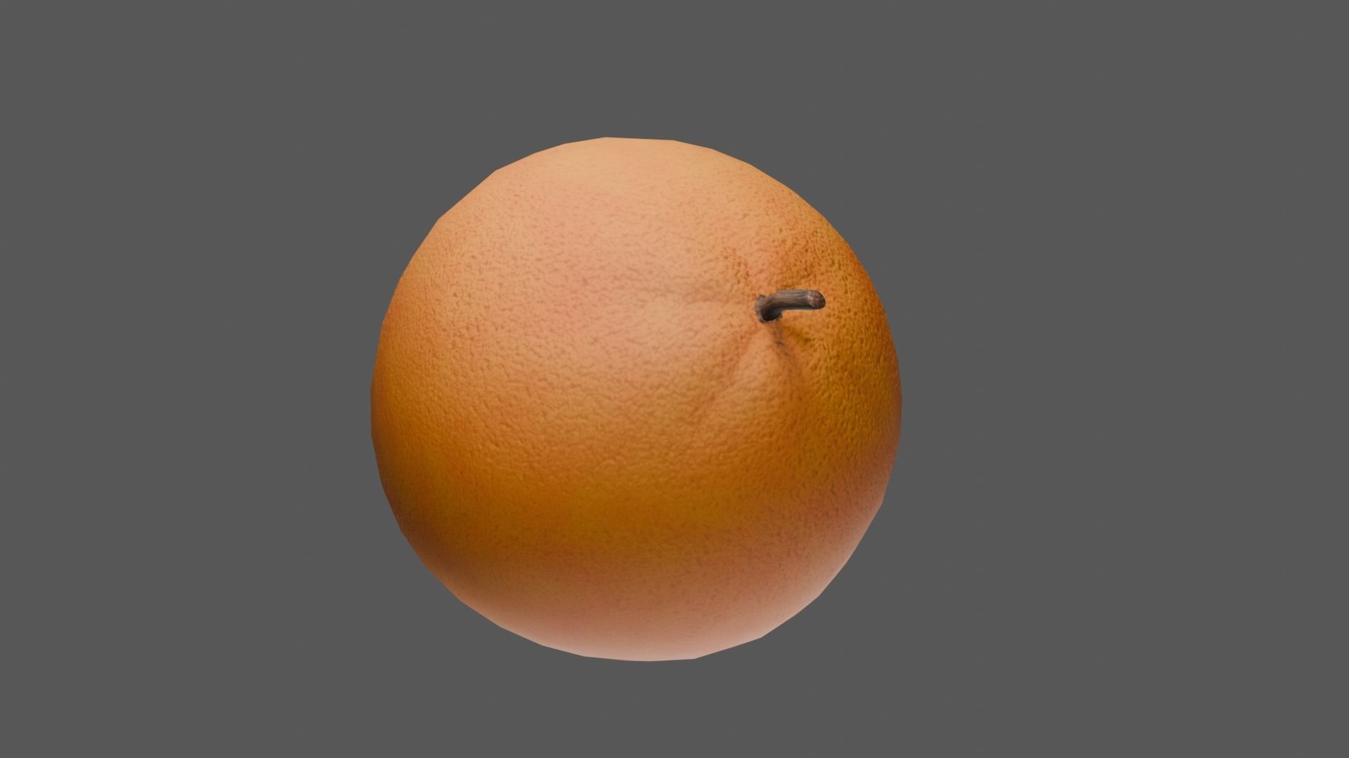 Orange Low-poly 3D model_32