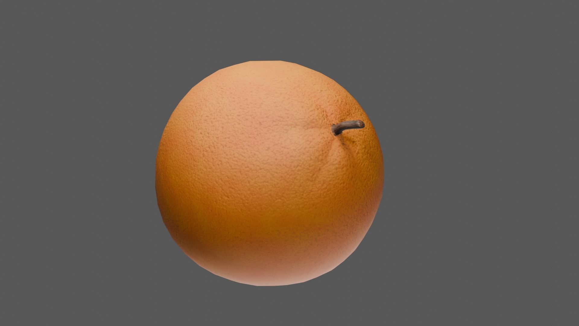 Orange Low-poly 3D model_30