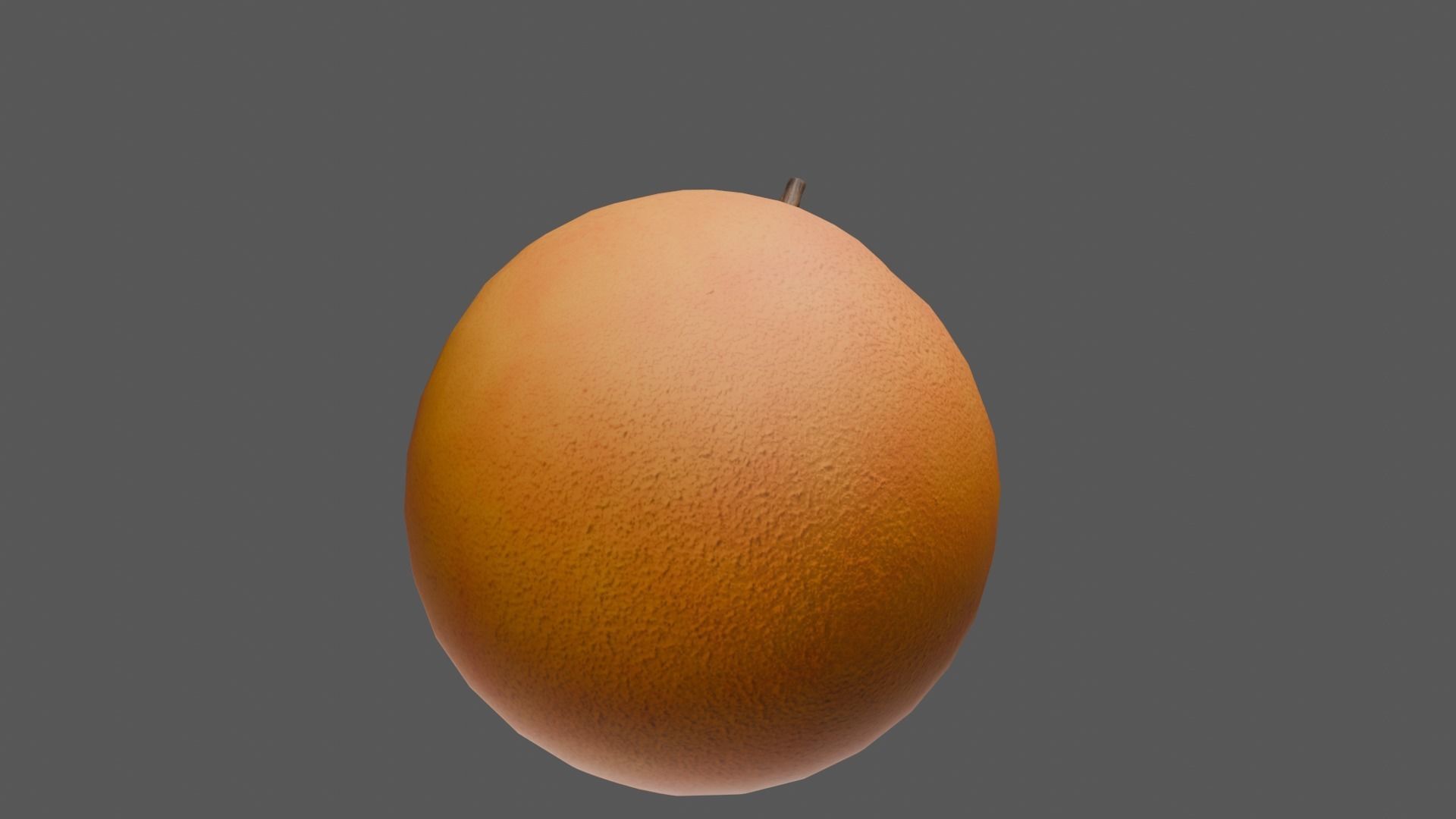 Orange Low-poly 3D model_18