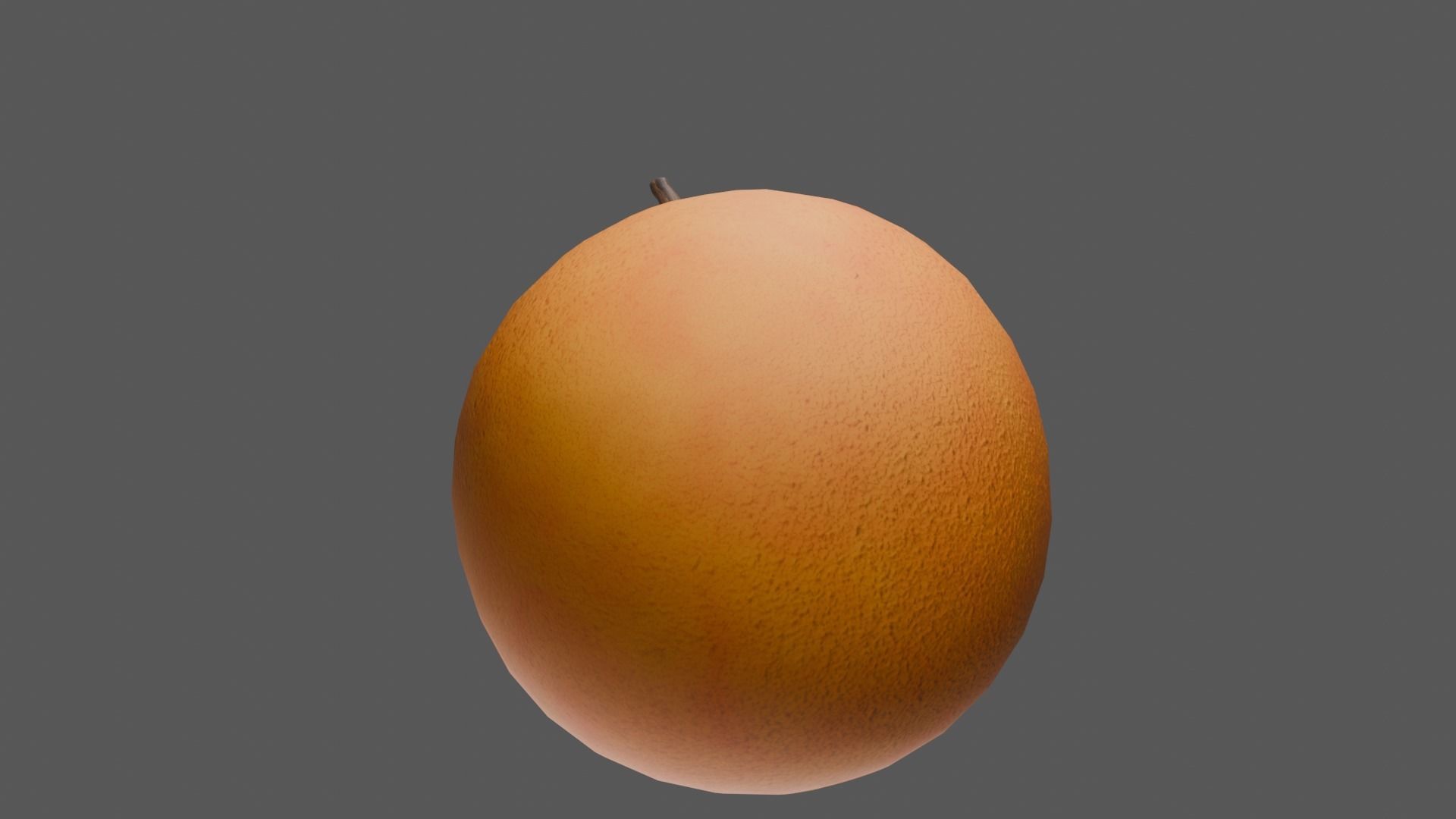 Orange Low-poly 3D model_17