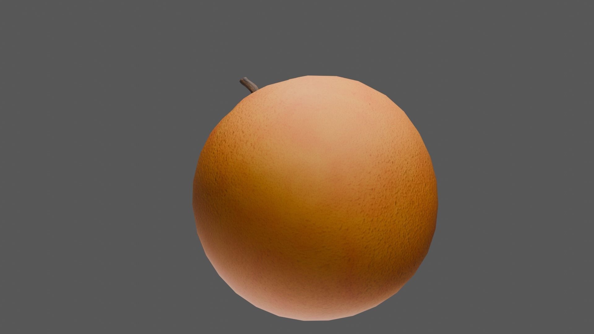 Orange Low-poly 3D model_16