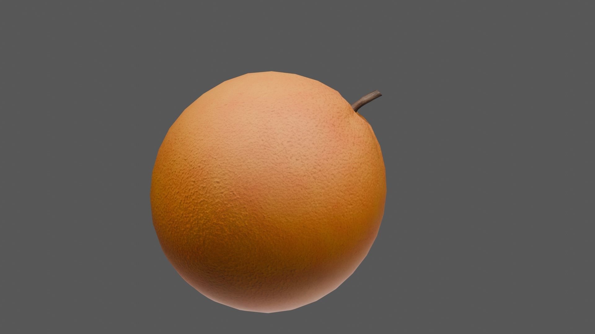Orange Low-poly 3D model_27