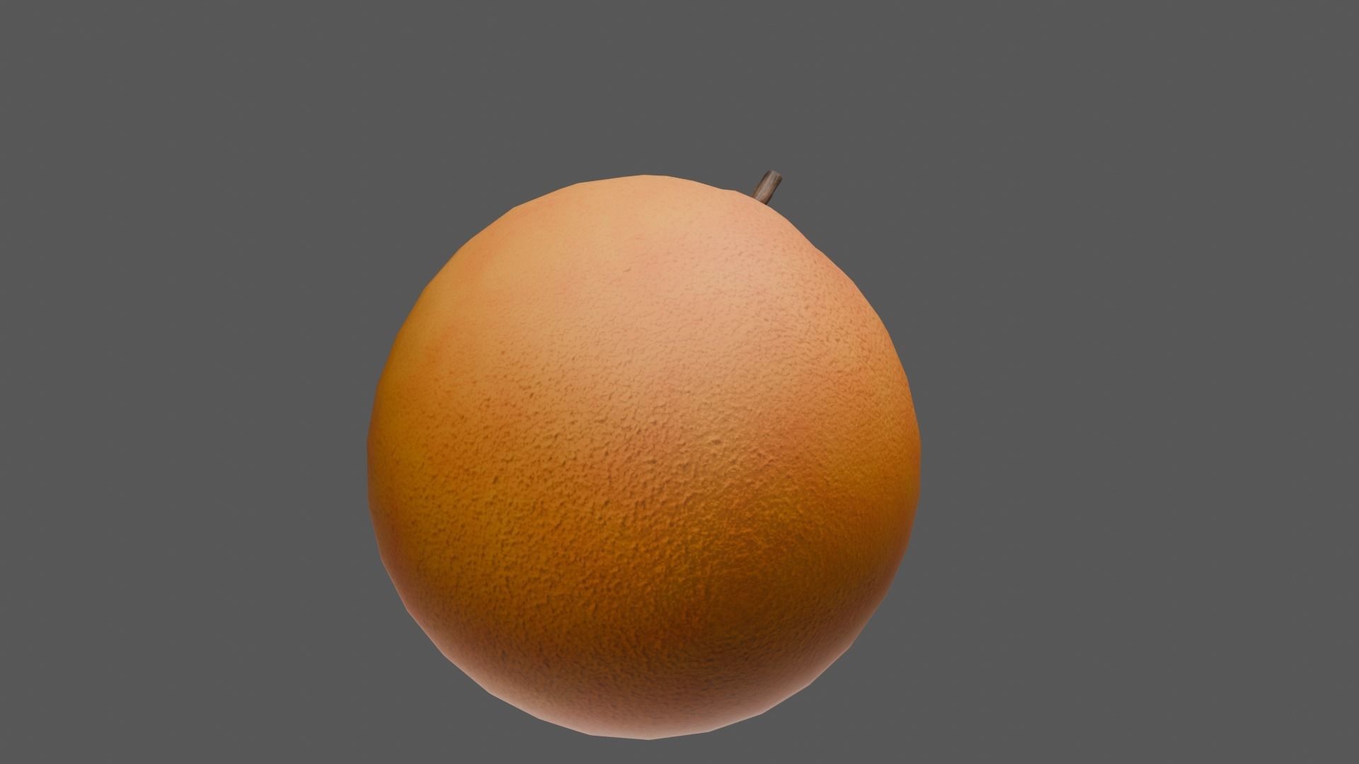 Orange Low-poly 3D model_21