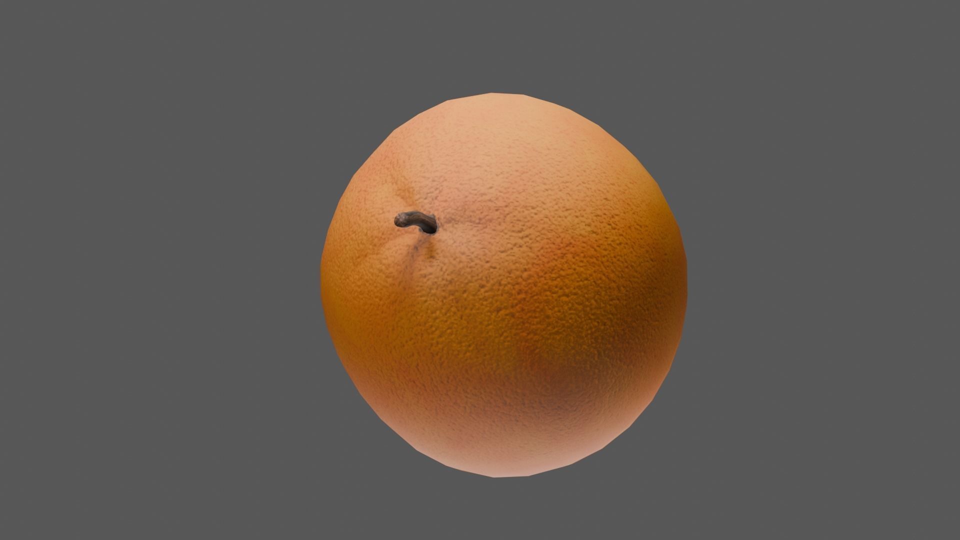 Orange Low-poly 3D model_37