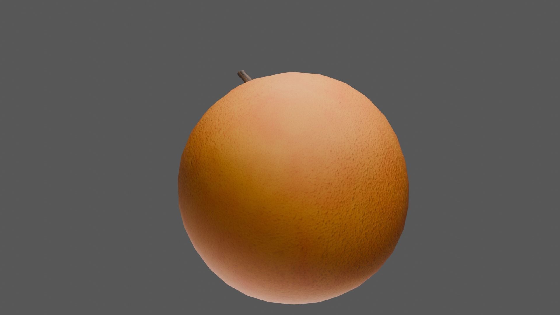 Orange Low-poly 3D model_15