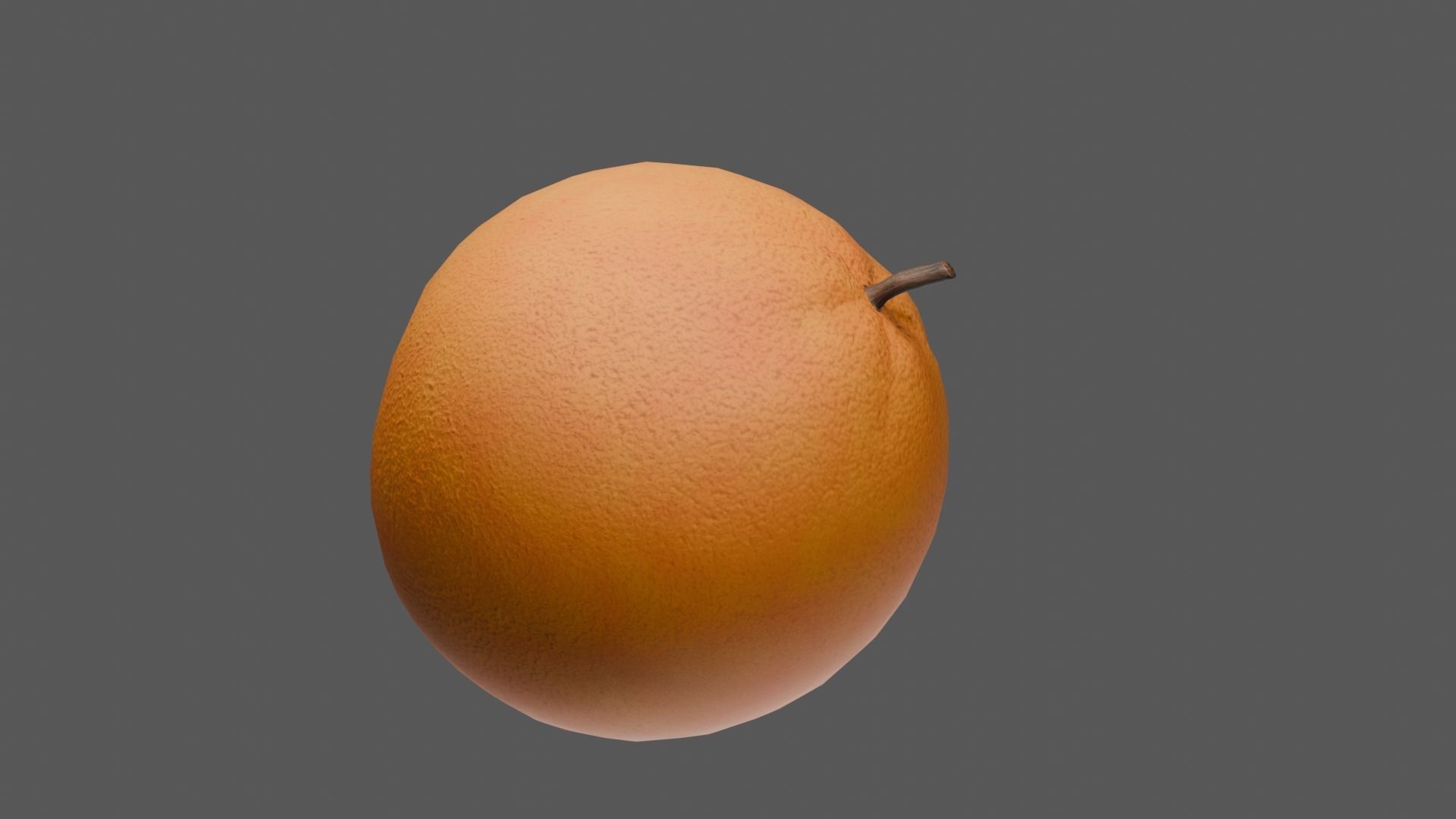 Orange Low-poly 3D model_26