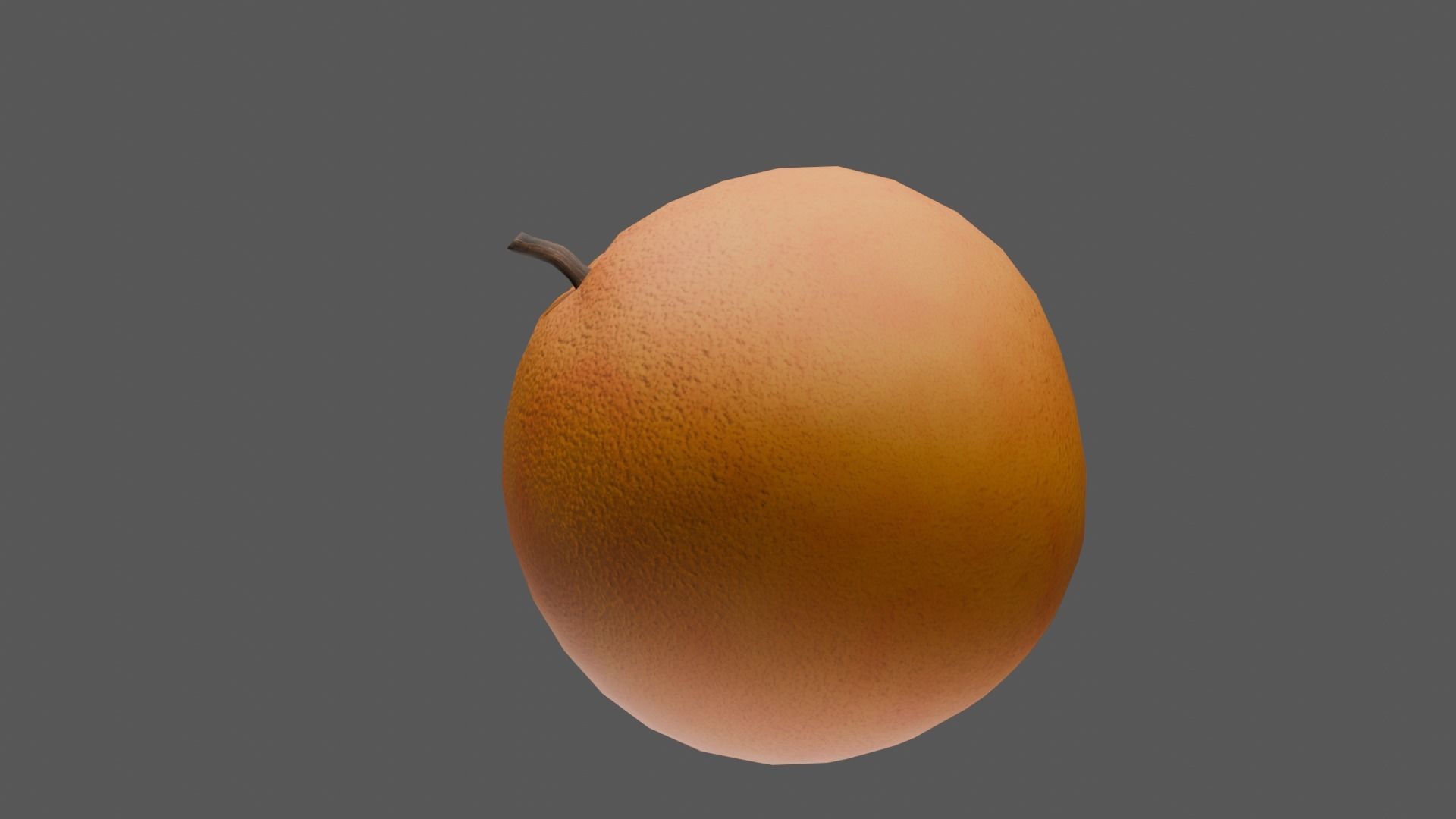 Orange Low-poly 3D model_13