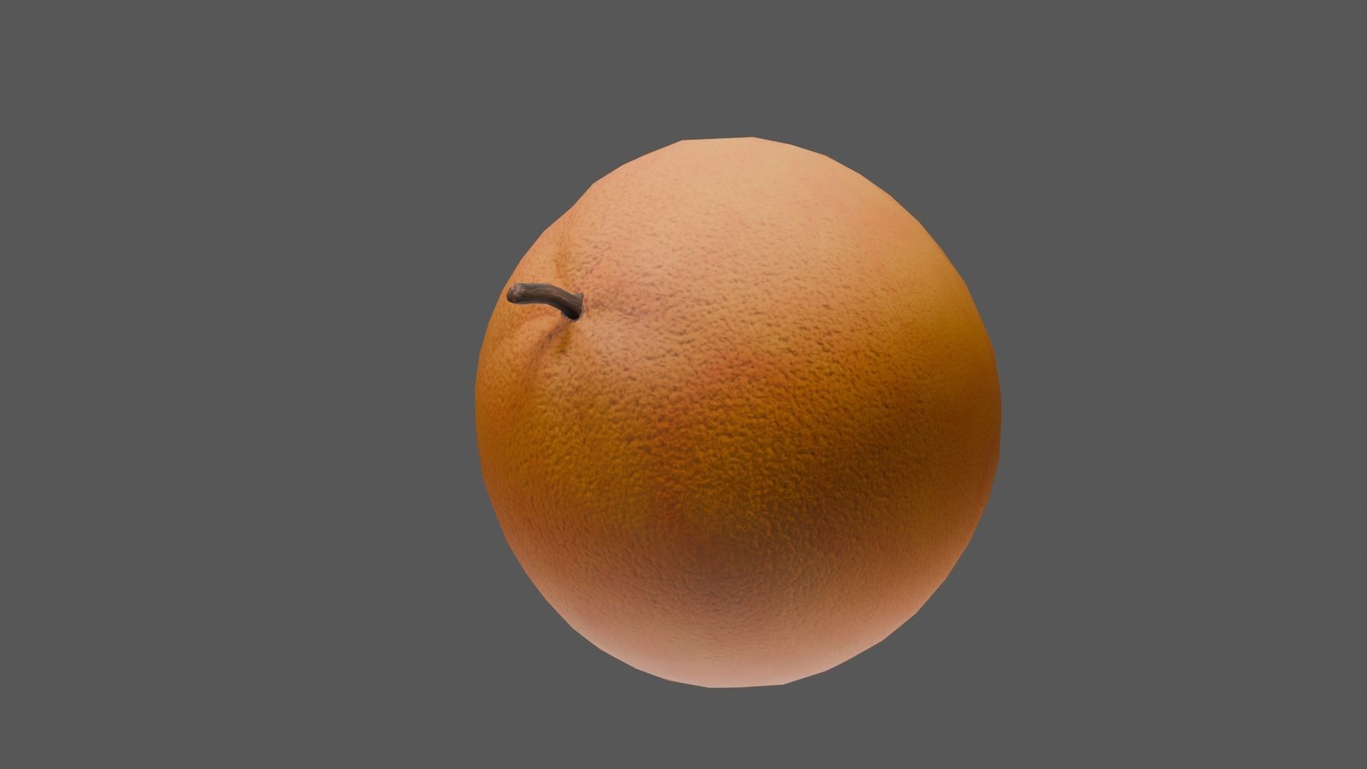 Orange Low-poly 3D model_39
