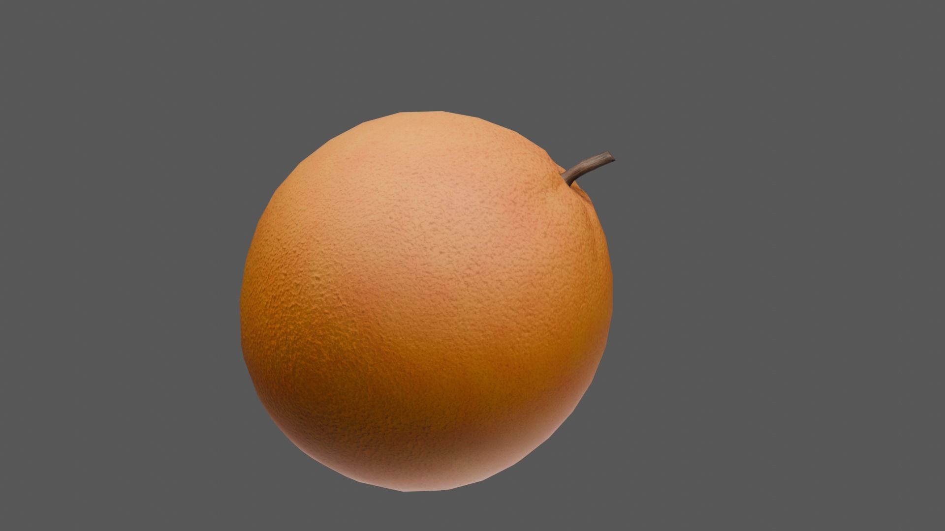 Orange Low-poly 3D model_28